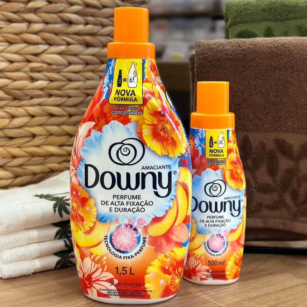 Amaciante Downy Verão Tropical 1.5L Rende 6L na Amazon