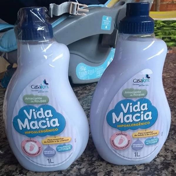 Amaciante Vida Macia Glicerina & Amêndoas, Casa Km, 1L na Amazon