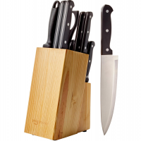 Amazon Basics Conjunto De Facas De Cozinha De Aço Inoxidável De Alto Carbono De 14 Peças na Amazon