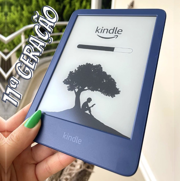 Amazon Kindle 11ª Geração com Iluminação Embutida, Wi-Fi, 16GB, Azul – B09SWV1FSS na Fastshop