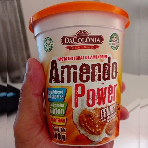 Amendopower Pasta Amendoim Crunchy Granulado Zero 500G na Amazon