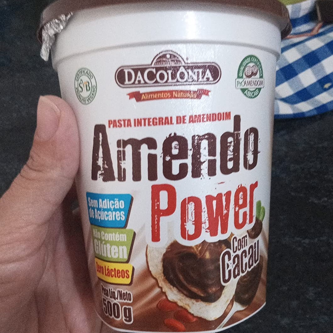 Amendopower Pasta De Amendoim Com Cacau Zero 500G na Amazon