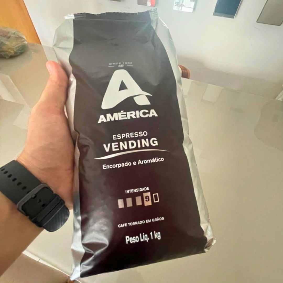 América Café Torrado Em Grãos Vending 1 Kg na Amazon