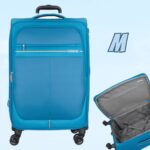 American Tourister Mala de Viagem Skyland Azul Média Expansível na Amazon