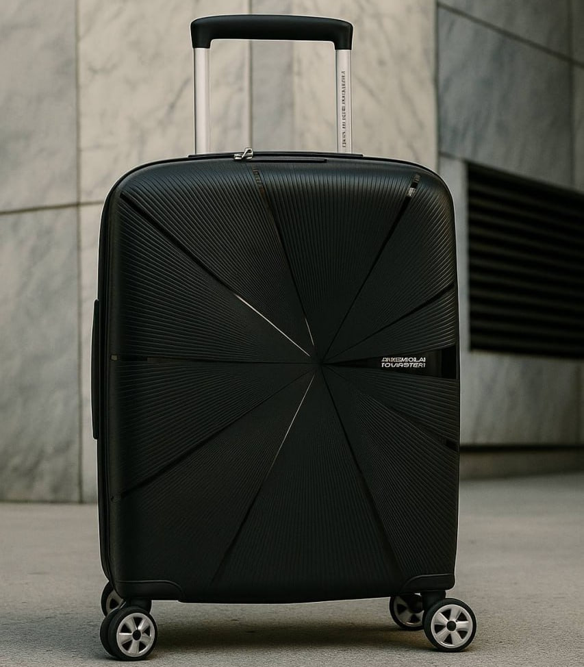 American Tourister Mala de Viagem Starvibe Preta Pequena Expansível na Amazon