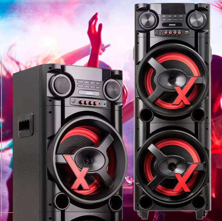 Amvox Caixa de Som Amplificada ACA 1300 New X SFM- 1300W RMS, Bluetooth, Equalizador, USB na Amazon