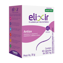 Antiox Elixir- 60 Cápsulas na Mundo Verde