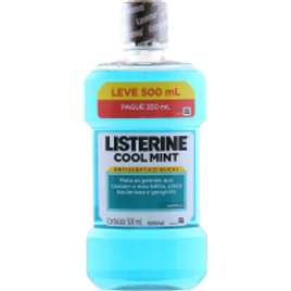 Antisseptico Bucal Listerine Cool Mint Hortela 500ml na Americanas