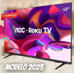AOC 43S5135/78G – Smart TV LED 43″ Full HD, Design sem bordas, Wifi, Conversor Digital, USB, HDMI na Amazon