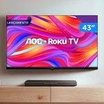 AOC, Smart TV, Roku 43” Full HD, 43S5045/78G na Amazon