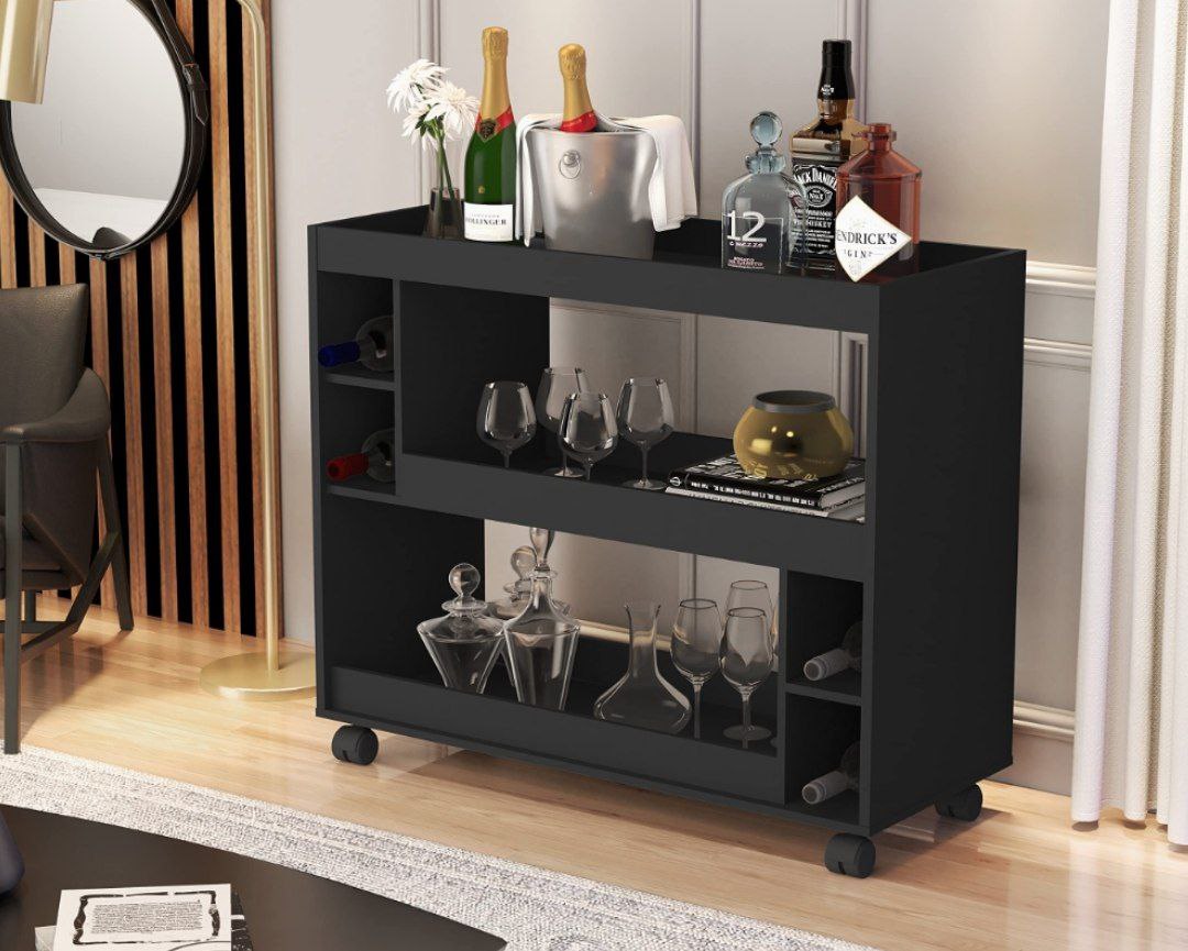 Aparador Bar Adega 2021 TUTTICASA-Preto na Amazon