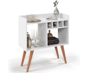 Aparador Buffet Industrial Escritório Hall de Entrada RUBI – Quality Móveis (Branco) na Amazon
