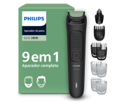 Aparador de Pelos 9 em 1 PHILIPS Multigroom Bivolt – MG3927/15 na Amazon