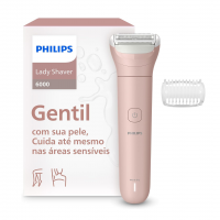 Aparador De Pelos Corporal Feminino Philips Series 6000 BRL128/10 Rosa Uso Seco E Molhado na Amazon