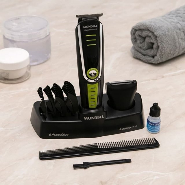 Aparador de Pelos Mondial BG-4 SuperGroom 6 – 6 em 1 4 Ajustes de Altura 1 Velocidade na Magazine Luiza