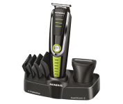 Aparador de Pelos Mondial Super Groom 6 em 1 BG-04 Sem Fio Preto/Verde – Bivolt na Casas Bahia