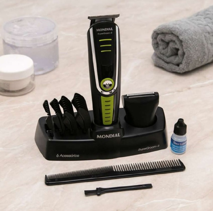 Aparador de Pelos Mondial, Super Groom – 06, Preto/Verde, Bivolt – BG-04 na Amazon