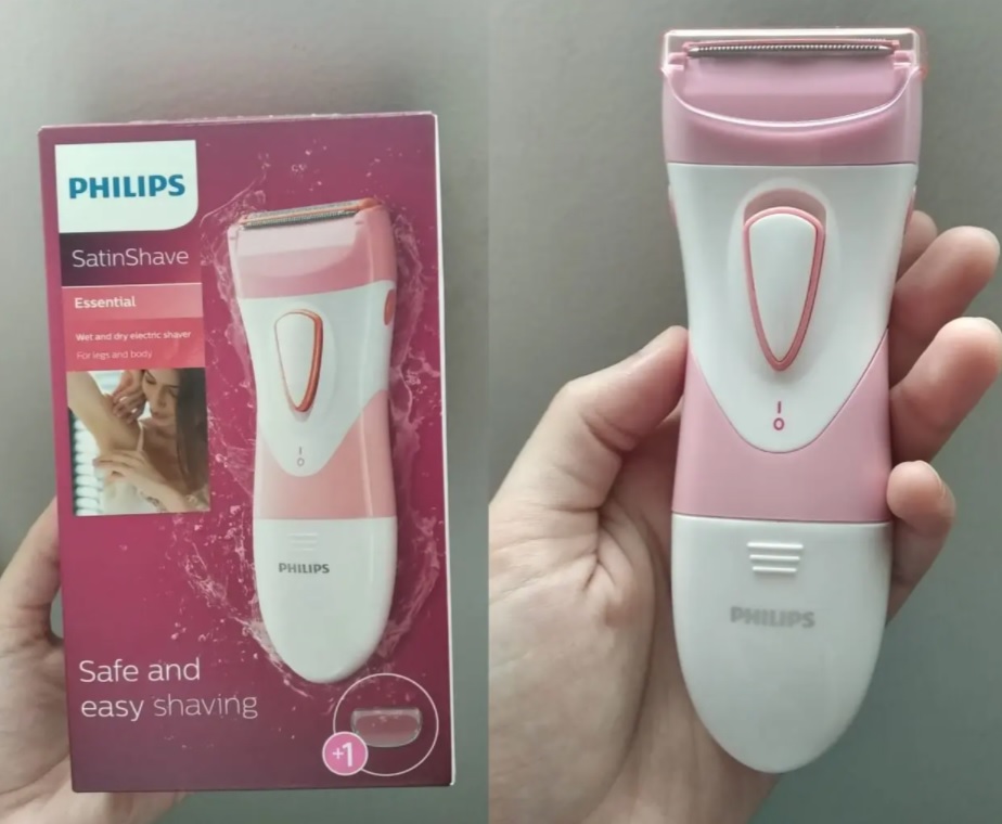 Aparador de Pelos Philips SatinShave Essential – HP6306/00 Feminino 1 Velocidade com Acessórios na Magazine Luiza