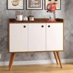 Aparador Sala de Jantar/Balcão Buffet 3 Portas Wood Premier (Branco) na Amazon