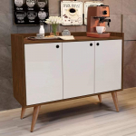 Aparador Sala de Jantar/Balcão Buffet 3 Portas Wood Premier (Freijo/Off White) na Amazon