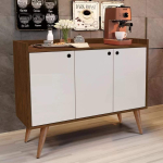 Aparador Sala de Jantar/Balcão Buffet 3 Portas Wood Premier (Freijo/Off White) na Amazon