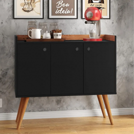 Aparador Sala de Jantar/Balcão Buffet 3 Portas Wood Premier na Amazon