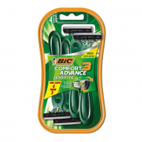 Aparelho De Barbear BIC Comfort 3 Advance, Pele Sensível, Verde, C/ Fita Lubrificante na Amazon