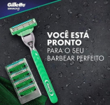 Aparelho de Barbear Gillette Mach3 Sensitive + 1 Carga na Amazon