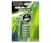 Aparelho de Barbear Gillette Mach3 Sensitive + 9 cargas na Amazon
