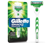 Aparelho De Barbear Gillette – Mach3 Sensitive + 1 Carga na Amazon