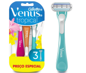 Aparelho de Depilação Descartável Tropical com Aloe, 3 Unidades – Gillette Venus na Amazon