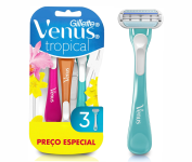 Aparelho de Depilação Gillette Venus Tropical – 3 unidades na Amazon