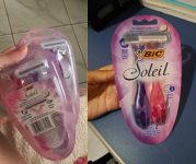 Aparelho de Depilar BIC Soleil, Rosa e Roxo na Amazon
