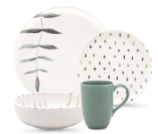 Aparelho De Jantar 16 Peças Flat – Oxford – Samambaia na Amazon