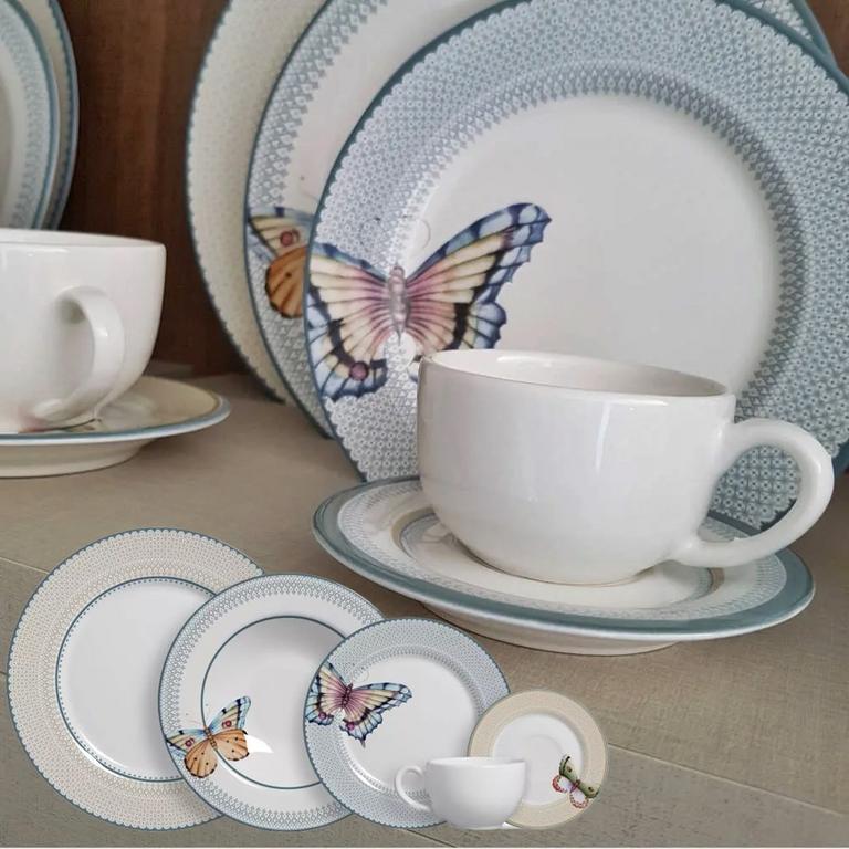 Aparelho de Jantar 20 pçs Borboleta 2 Alleanza na Amazon