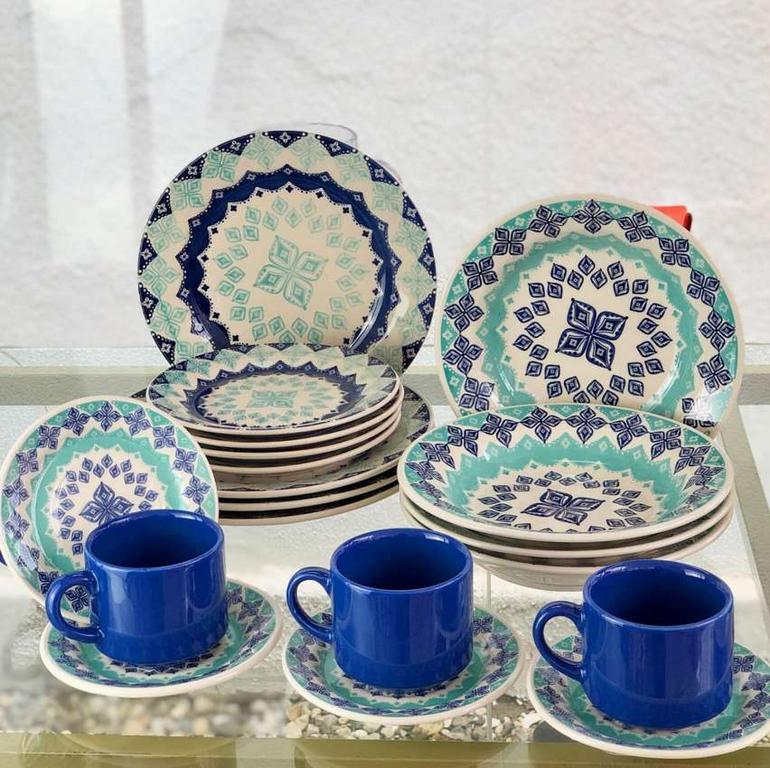 Aparelho de Jantar 20 pçs Donna Lola Biona AE20-5190 na Casas Bahia