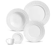 Aparelho de jantar 20 peças Roma – Branco na Amazon