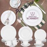 Aparelho de Jantar 20 Peças Schmidt Redondo – Branco Porcelana Cilíndrico na Magazine Luiza