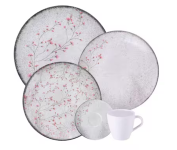 Aparelho de Jantar 20 peças Tramontina Floralis em Porcelana – Floral na Casas Bahia