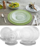 Aparelho de Jantar 20 Peças Wheaton Vidro – Redondo Crystal na Magazine Luiza