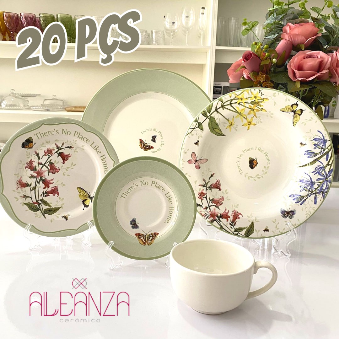Aparelho de Jantar Alleanza 20 pçs Butterfly na Amazon