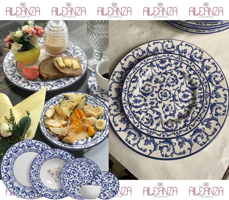 Aparelho de Jantar Alleanza 20 Peças Ramalhete, Padrão na Amazon