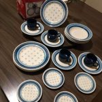 Aparelho de Jantar Chá 20 Peças Biona Cerâmica – Redondo Branco e Azul Donna na Magazine Luiza