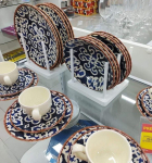 Aparelho de Jantar Chá 30 Peças Haus Cerâmica – Azul e Branco Redondo Soho Lisboa na Magazine Luiza