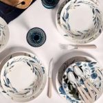 Aparelho de Jantar e Chá 20 Peças Tramontina – Porcelana Azul Redondo Ana Flor na Magazine Luiza
