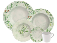 Aparelho de Jantar e Chá 20 Peças Tramontina – Porcelana Verde Redondo Oliva na Magazine Luiza
