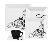 Aparelho de Jantar e Chá – Oxford Porcelanas – Collection Quartier Tatoo – 20 Peças na Casas Bahia