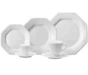 Aparelho de jantar modelo octogonal Prisma – 42 peças – Porcelana Schmidt na Amazon