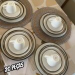 Aparelho de Jantar Tramontina Canyon em Porcelana Decorada 20 Peças na Amazon