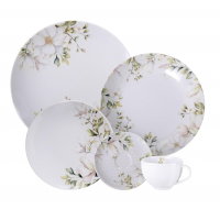 Aparelho De Jantar Tramontina Magnólia Em Porcelana Decorada 20 Peças na Amazon